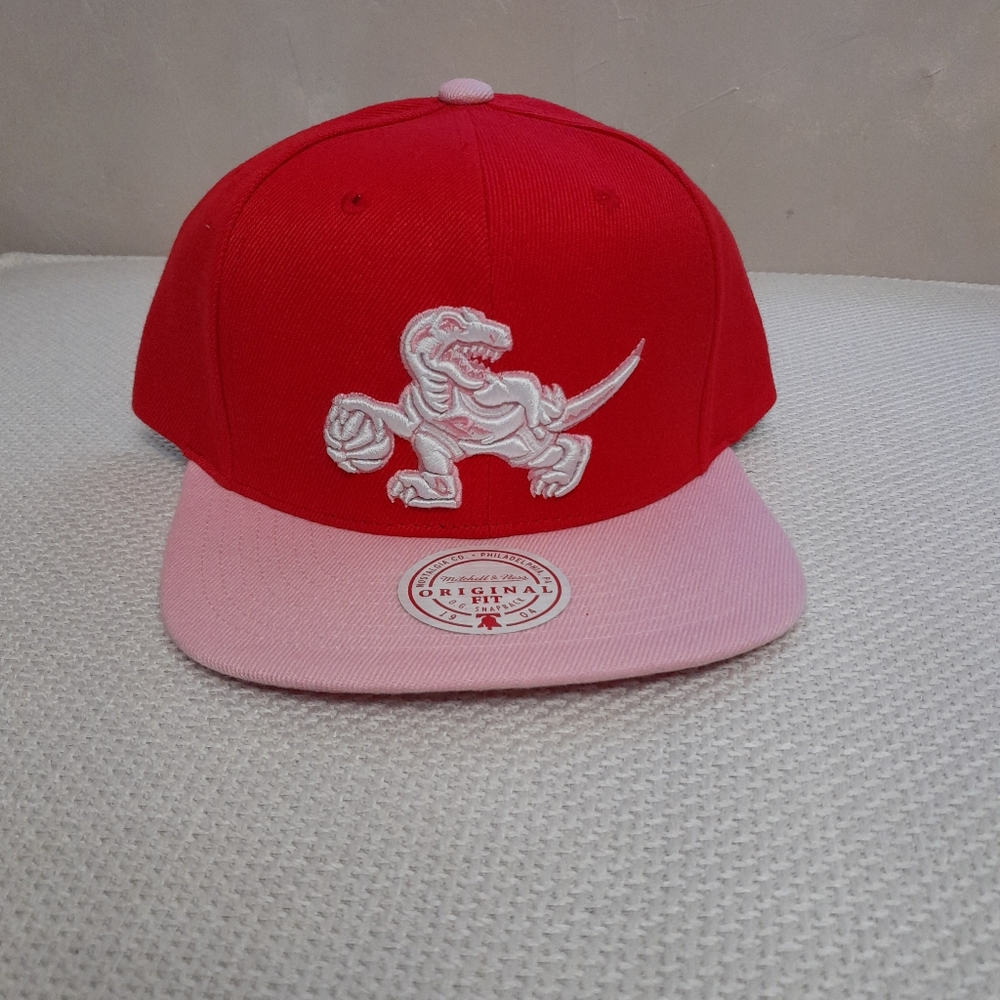 Toronto Raptors red and pink hat osfa